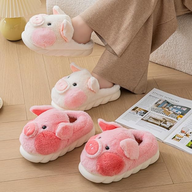 Walter's Cozy Farm™ Pig Slippers