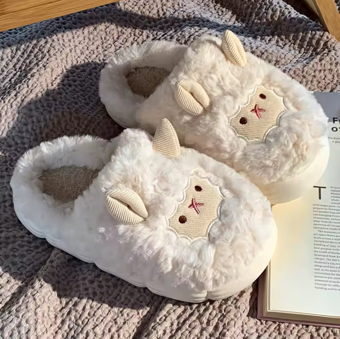 Walter's Cozy Farm™ Lamb Slippers