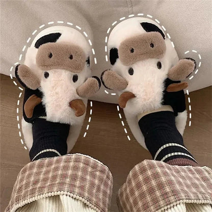 Walter's Cozy Farm™ Cow Slippers